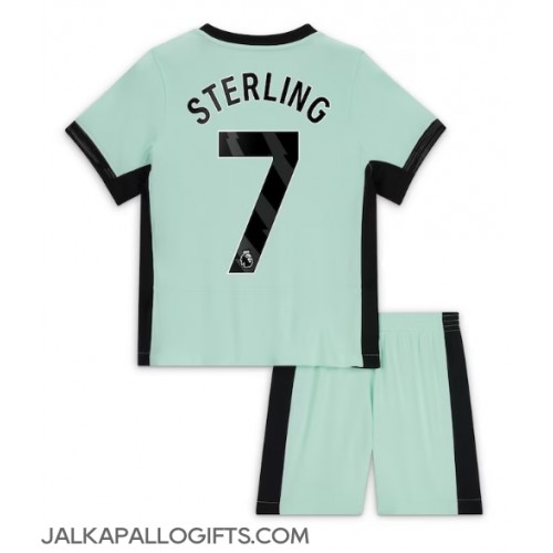 Chelsea Raheem Sterling #7 Kolmas Peliasu Lasten 2023-24 Lyhythihainen (+ Lyhyet housut)